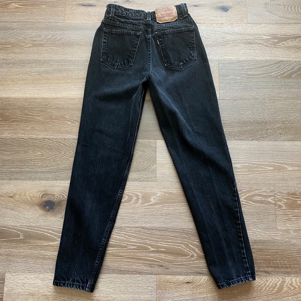 VINTAGE 90s Levi’s 512 Women’s Slim Fit High Rise Mom Jeans Black Y2K